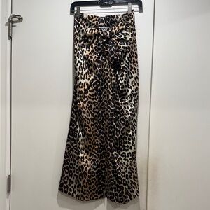 GANNI Leopard Silk Skirt Size 32
